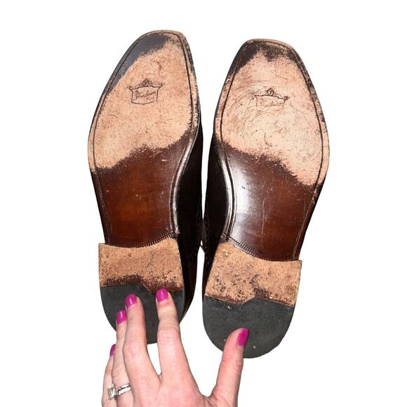 Mens Florsheim Imperial Cap-Toe Brogue Oxfords Bio Comfort Brown Leather Sz 9.5D - Picture 10 of 14